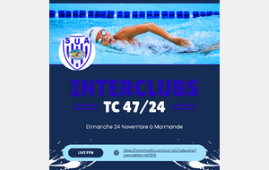 Interclubs toutes Catégories le dimanche 24 Novembre à Marmande.