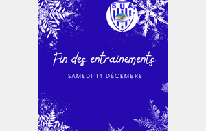 Fin des entraînements samedi 14 Décembre