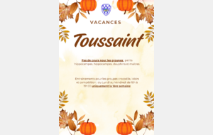 Vacances toussaint