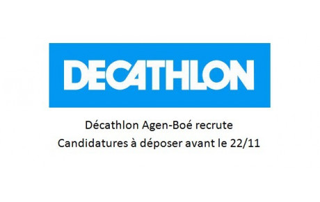 Offres d'emploi - Décathlon Agen/Boé - 22/11/2014