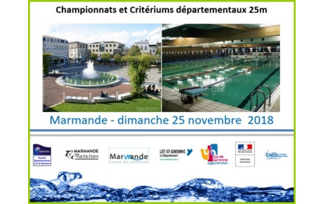 Championnats et critériums 47 à Marmande le 25 novembre