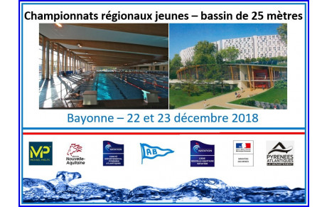 Championnats  régionaux jeunes à Bayonne - 22 et 23 décembre 2018