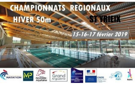 Championnats régionaux hiver à St Yrieix du 15 au 17 février 2019