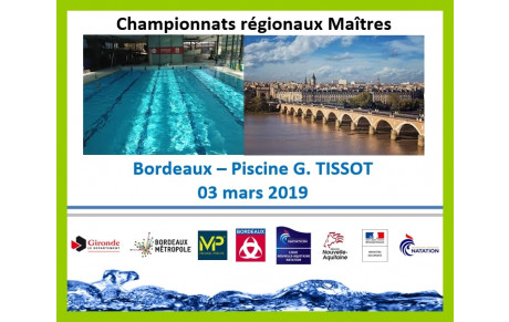 Championnats régionaux maitres à Bordeaux Tissot - 3 mars 2019