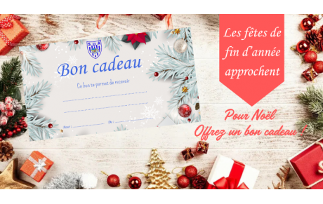 Bon cadeau fête de fin d'année