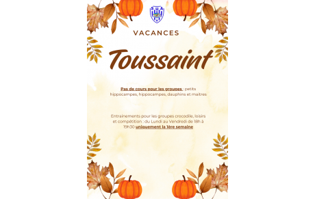 Vacances toussaint