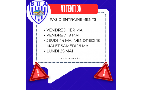 Pas d'entrainement